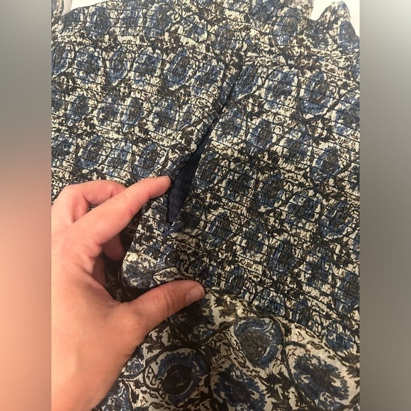 Aqua Bloomingdale’s Dress Ruffle Floral Pattern Small - Picture 14 of 14